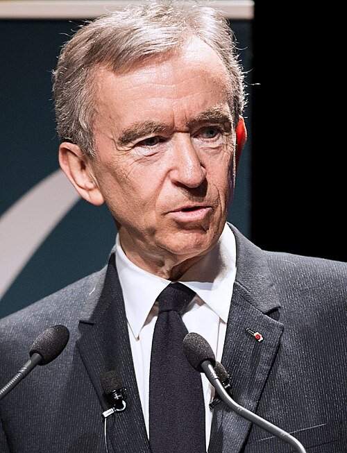 Bernard Arnault in a portrait photograph
