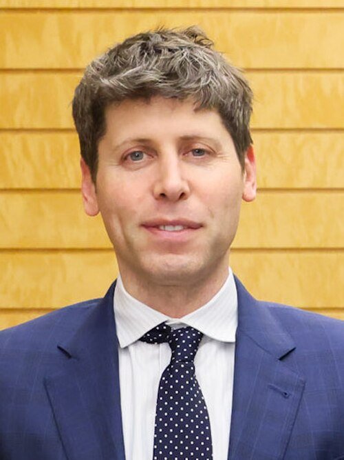 Sam Altman in a formal setting